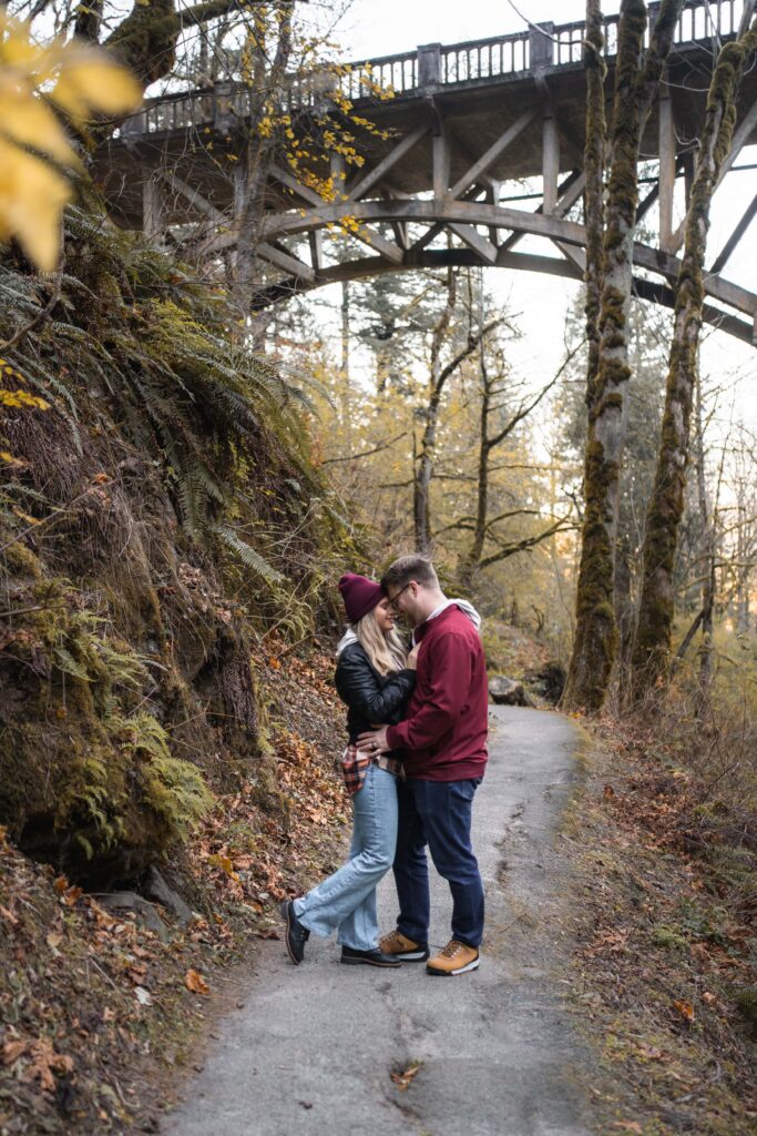 Columbia River Gorge elopement Latourell Falls